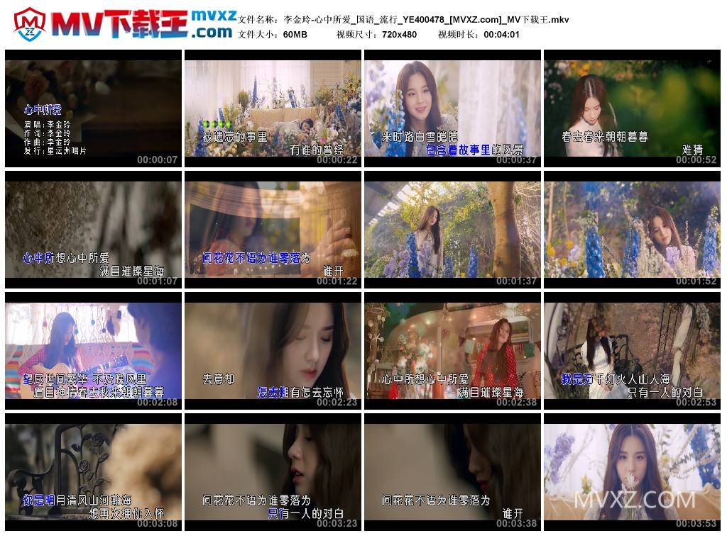 李金玲-心中所爱_国语_流行_YE400478